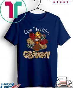 One Thankful Granny Turkey Thanksgiving gift T-Shirt