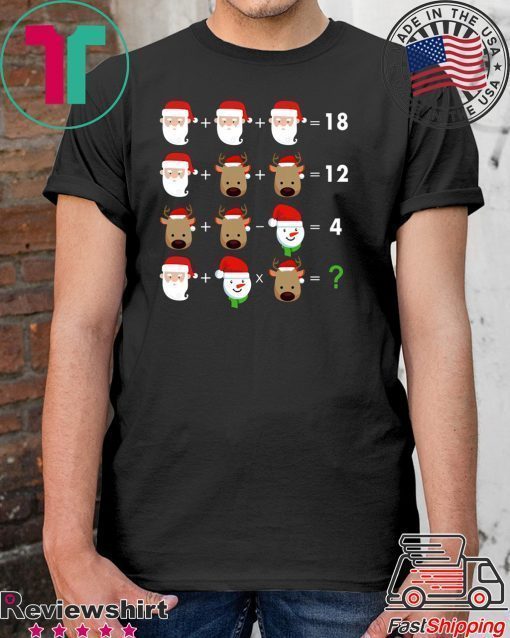 Order of operations quiz funny math teacher christmas shirt