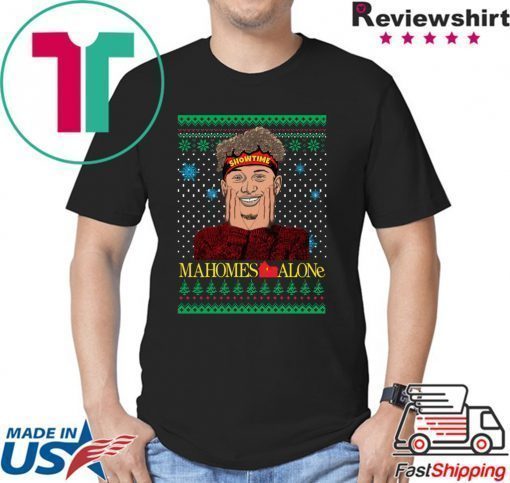 Patrick Mahomes Showtime Mahomes Alone Ugly Christmas Shirt