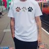 Paws t shirt Dog paws USA flag shirt