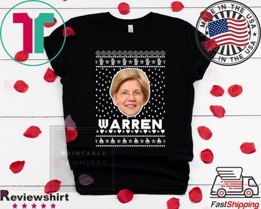 President 2020 Elizabeth Warren Face Ugly Christmas T-Shirt