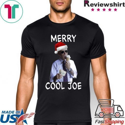 President 2020 Joe Biden Eating an Ice Cream Cone with two $10 Christmas Shirt