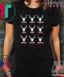 Reindeer dasher sausage dancer jerky prancer chili shirt