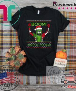 Rick and Morty Boom Pickle All The Way Christmas T-Shirt