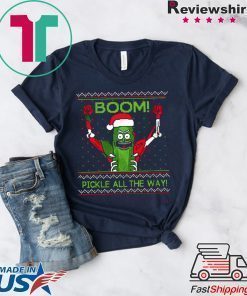 Rick and Morty Boom Pickle All The Way Christmas T-Shirt