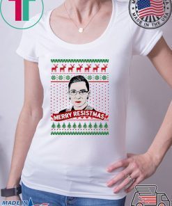 Ruth Bader Ginsburg Merry Resistmas T-Shirt