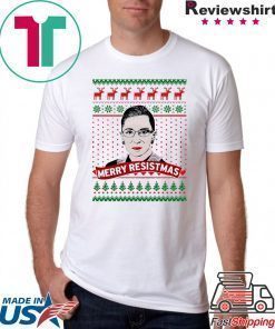 Ruth Bader Ginsburg Merry Resistmas T-Shirt