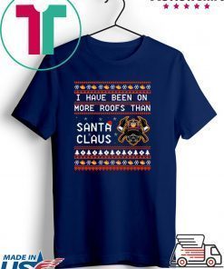 Santa Claus Firefighter Christmas T-Shirt