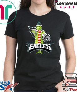 Santa Grinch Philadelphia Eagles Christmas Shirt