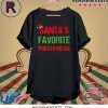 Santas Favorite Puerto Rican Funny Ugly Christmas Shirt