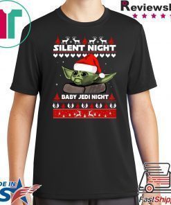 Silent Night Baby YoDa Jedi Night Christmas T-Shirt