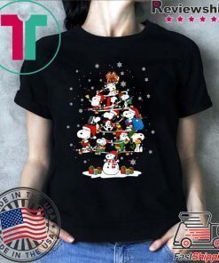 Snoopy Snowman Christmas Tree Shirt