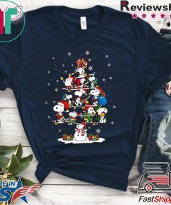 Snoopy Snowman Christmas Tree Shirt