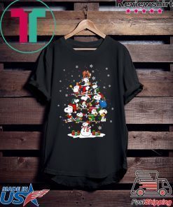 Snoopy Snowman Christmas Tree Shirt