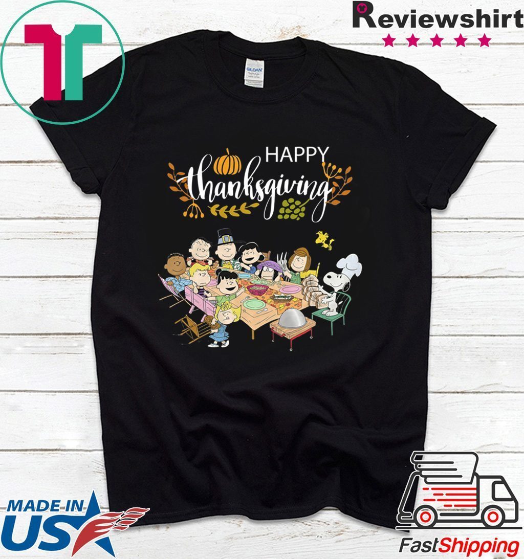 Snoopy and friends happy thanksgiving Shirt Snoopy and friends happy thanksgiving Shirt