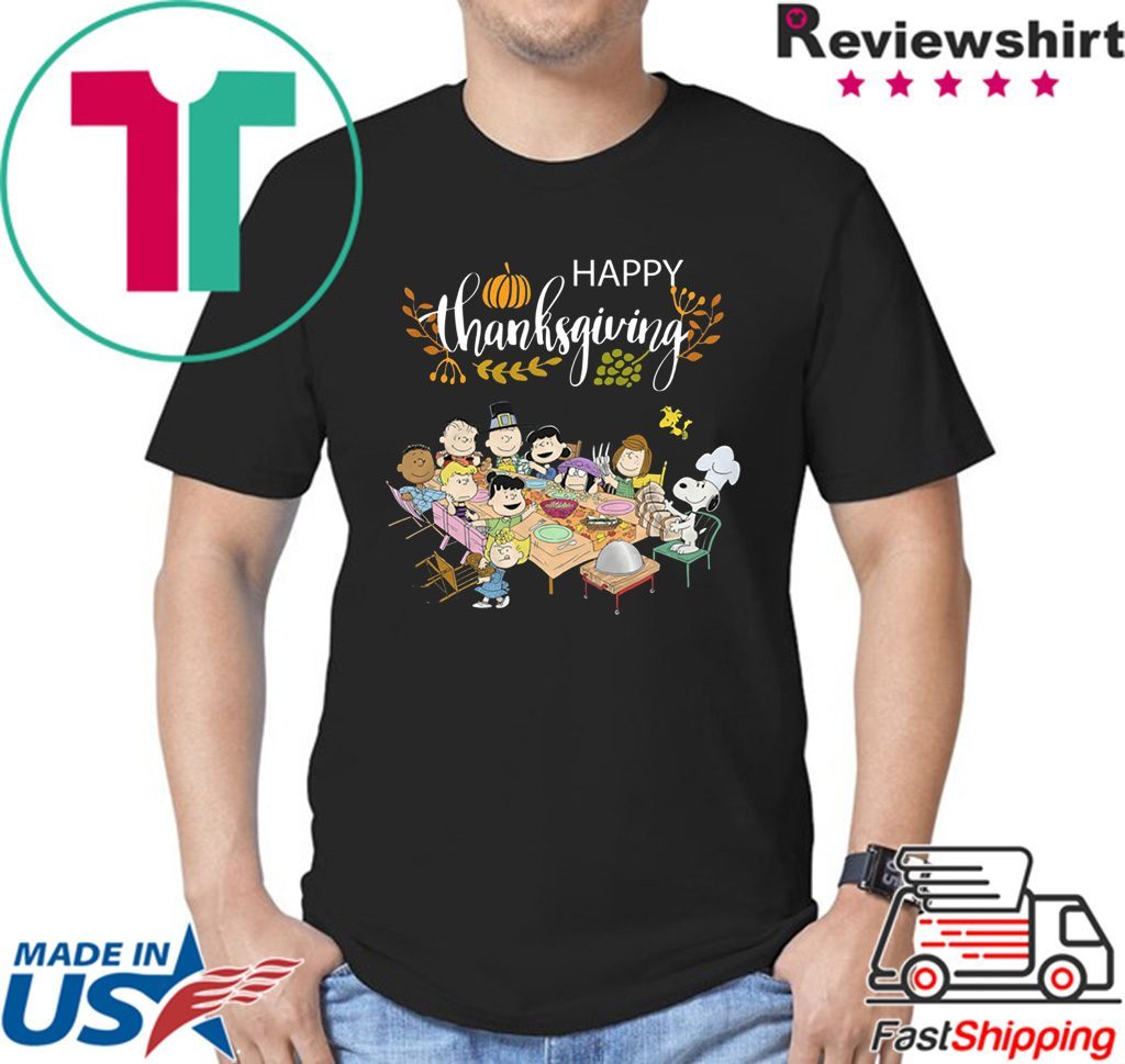 Snoopy and friends happy thanksgiving Shirt Snoopy and friends happy thanksgiving Shirt