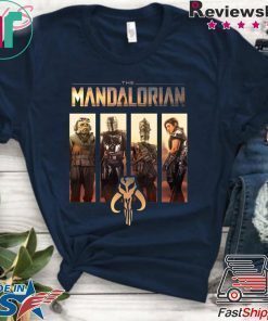 Star Wars The Mandalorian Group Line Up Shirt