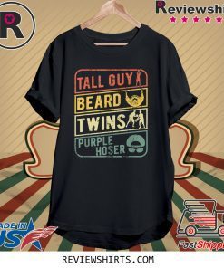 TALL GUY BEARD TWINS PURPLE HOSER T-Shirt