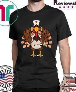 Thanksgiving Scrub Tops Women Turkey Nurse Holiday Nursing Premium T-Shirt