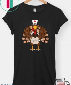 Thanksgiving Scrub Tops Women Turkey Nurse Holiday Nursing Premium T-Shirt