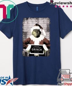 The Grinch Christmas Mugshot shirt