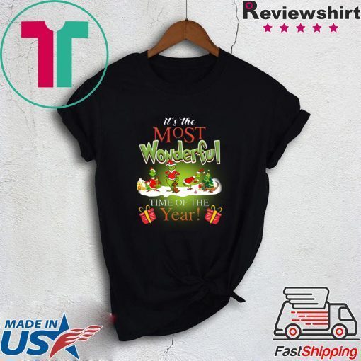 The Most Wonderful Grinch Time of The Year Christmas T-Shirt