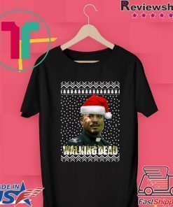 The Walking Dead Father Gabriel Stokes Santa Hat Christmas Shirt
