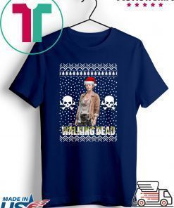 The Walking Dead Melissa McBride Santa Hat Christmas Shirt