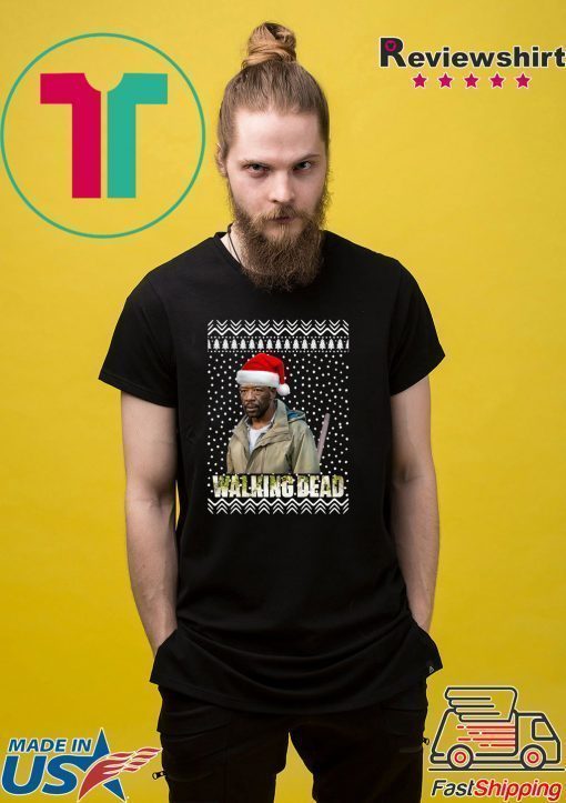 The Walking Dead Morgan Jones Santa Hat Christmas Shirt