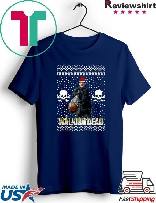 The Walking Dead Negan Santa Hat Christmas Shirt