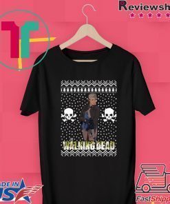 The Walking Dead Rosita Espinosa Santa Hat Christmas T-Shirt