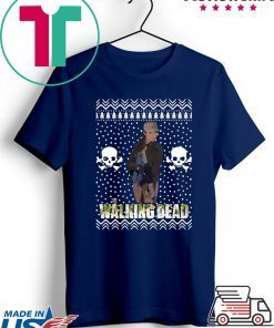 The Walking Dead Rosita Espinosa Santa Hat Christmas T-Shirt