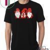 Three Gnomes in red Christmas shirt