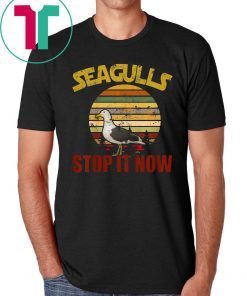 Vintage Retro Seagulls Bird Lover Stop It Now TShirt