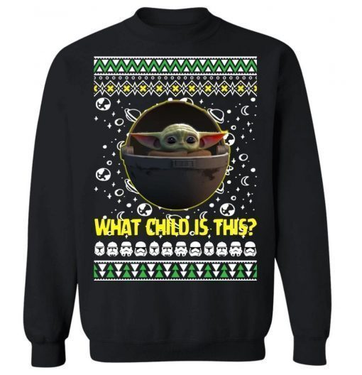 What child is this - Baby yoda Ugly Christmas Sweater