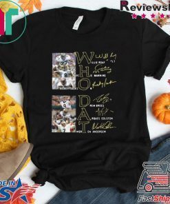 Whodat Willie Roaf Archie Manning Rickey Jackson Drew Brees Marques Colston Morten Andersen Signatures shirt
