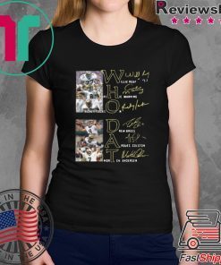 Whodat Willie Roaf Archie Manning Rickey Jackson Drew Brees Marques Colston Morten Andersen Signatures shirt