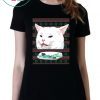 Woman Yelling At Cat Christmas T-Shirt