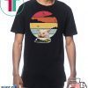 Woman yelling at table dinner cat meme vintage retro T-Shirt