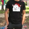 Women Yelling At Confused Cat At Dinner Table Meme Santa Hat T-Shirt