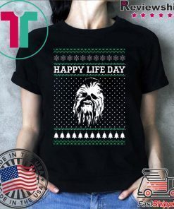 Wookiee Happy Life Day Christmas T-Shirt