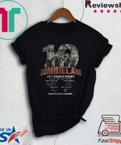 Zombieland 10th Anniversary 2009 2019 Signatures shirt