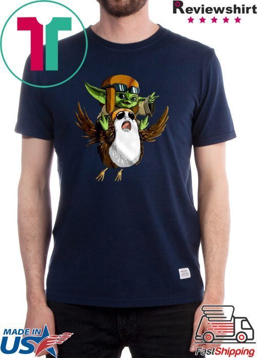 bby Yoda riding Porg Shirt