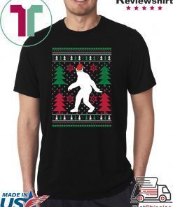 bigfoot christmas shirt