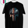 philadelphia eagles american flag punisher skull shirt