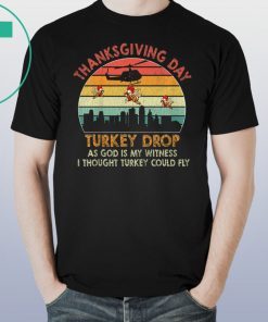 retro vintage turkey drop thanksgiving shirt