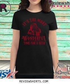 santa claus its the most wonderful time for a beer shirt