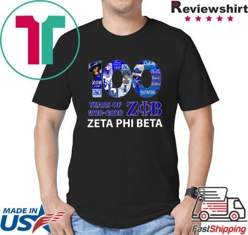 100 Years Of 1920 2020 Zeta Phi Beta Shirt