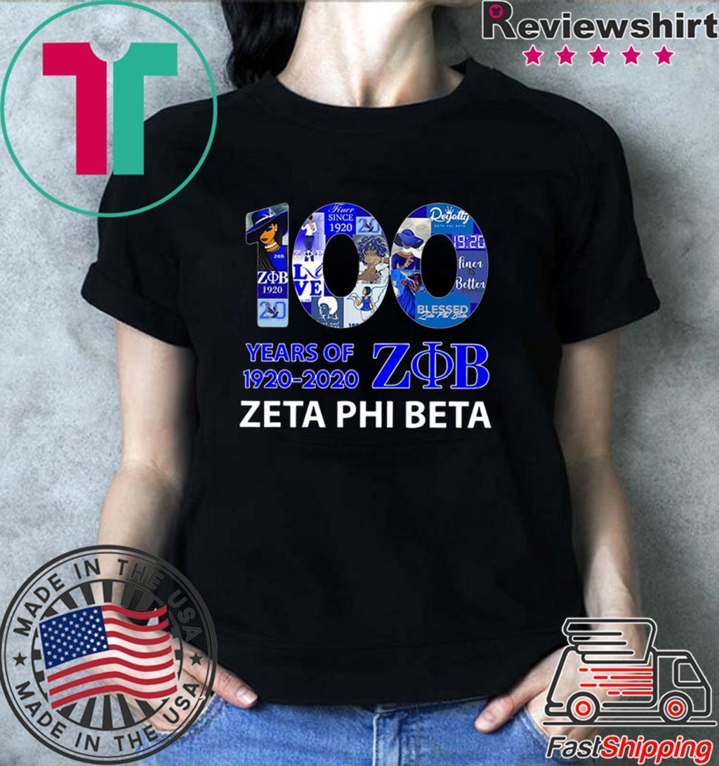 100 Years Of 1920 2020 Zeta Phi Beta Shirts