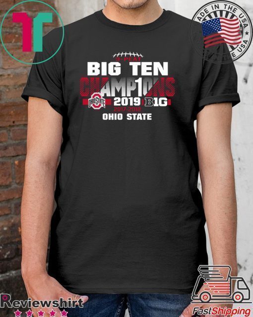 2019 Big Ten Football Champions Ohio State Buckeyes Shirt